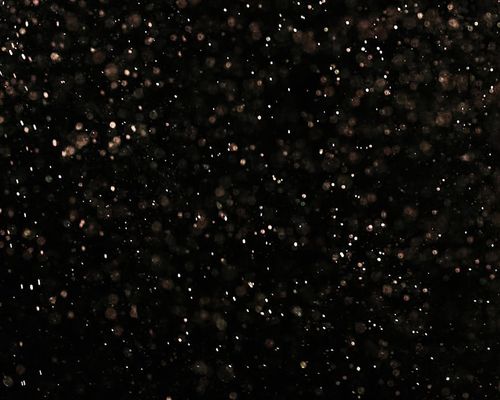 Atmospheric blue light particles in a quiet dark room