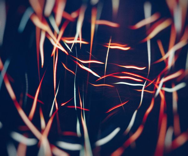 Soft neon waves representing calm energy flow